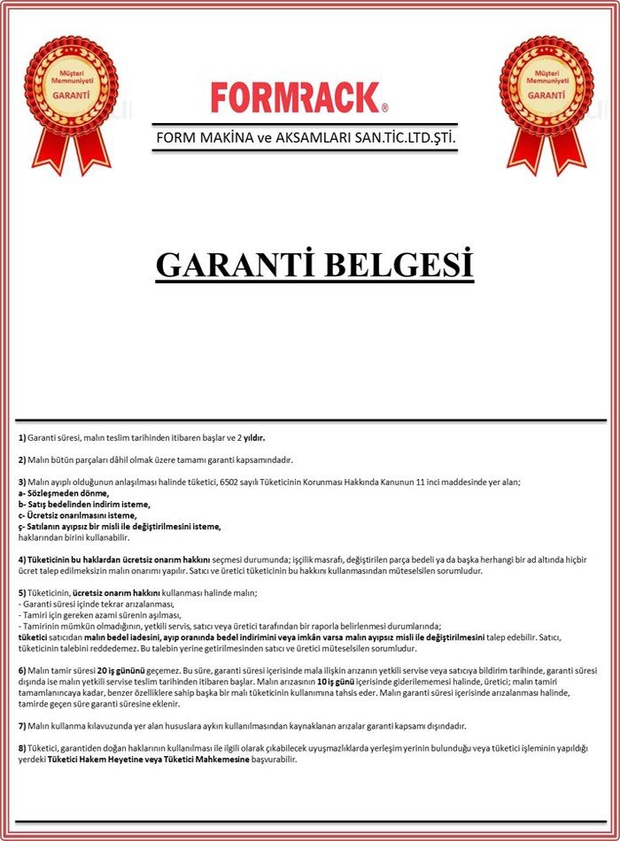 Certificate Of Guarantee